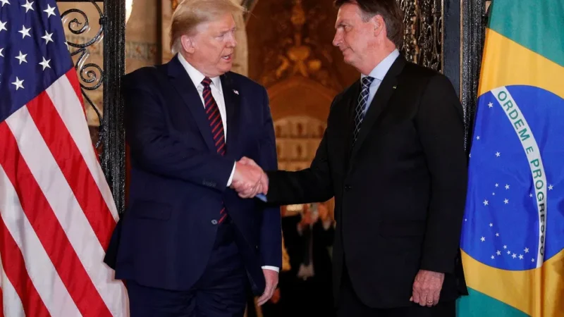 Trump volta a defender Bolsonaro nas redes sociais: ‘Caça às bruxas’