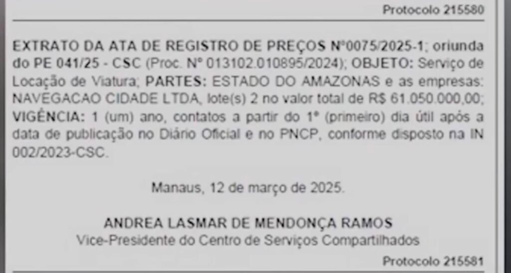 Vereador denuncia ao MPAM contratos de R$ 94 milhões do Governo do Amazonas