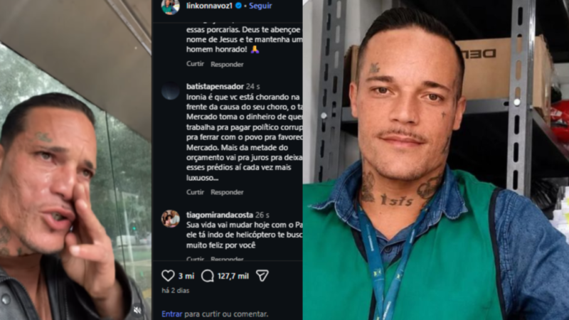 Influenciador desabafa sobre dificuldades financeiras e vídeo viraliza nas redes sociais