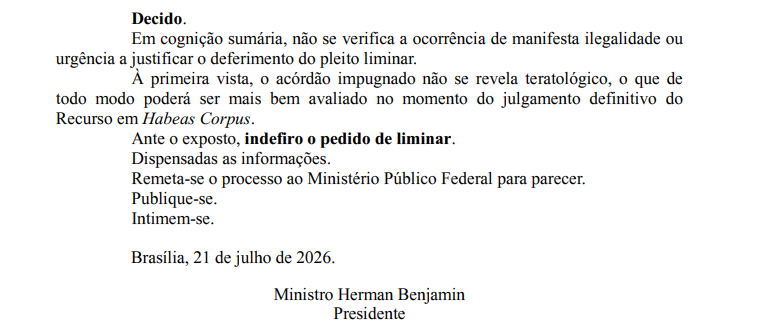 STJ mantém tornozeleira e proíbe Rosinaldo Bual de retornar à Câmara de Manaus