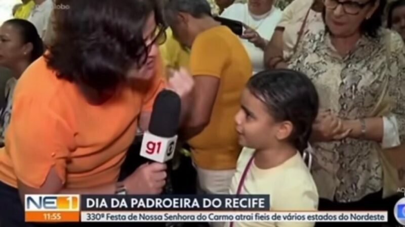 Menina de oito anos emociona internautas ao falar da morte da mãe em entrevista
