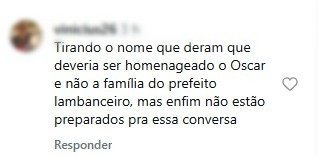 Homenagem à mãe de David Almeida em parque gera críticas e pedidos por mudança de nome