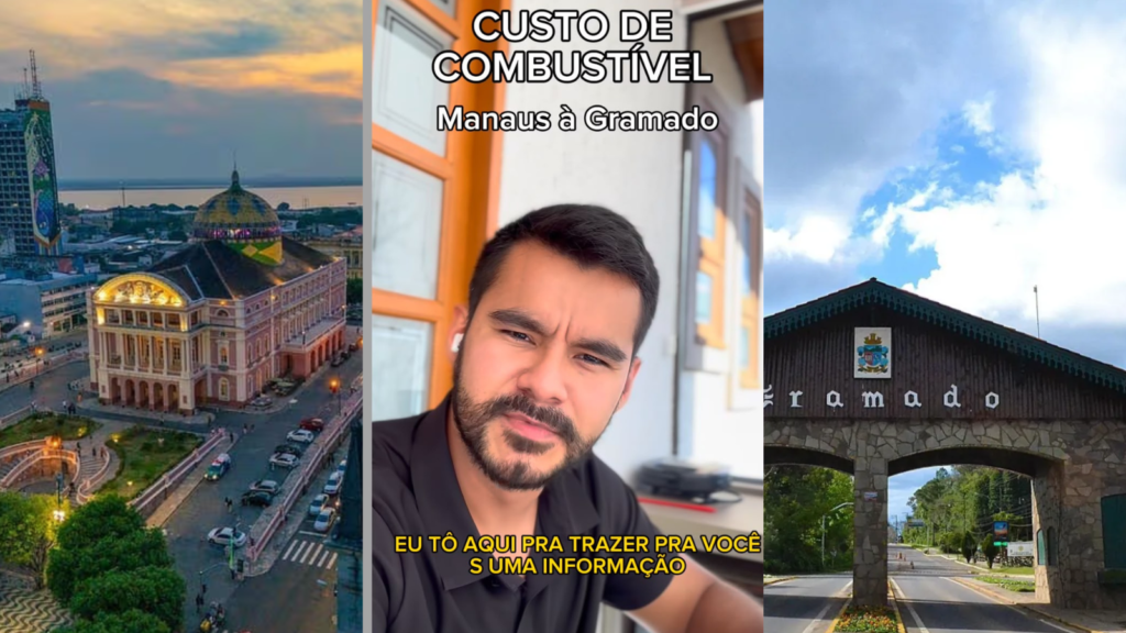 Após cinco dias na estrada, casal de Manaus chega a Gramado e revela gastos da viagem
