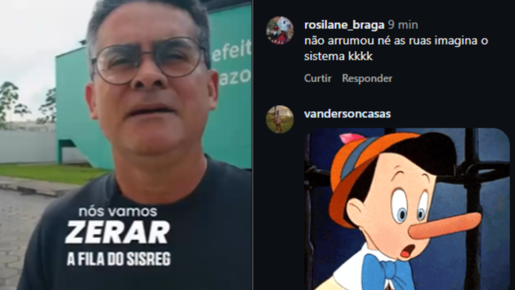 ‘Vou zerar a fila do SISREG’: internautas relembram promessas e criticam declaração de David Almeida
