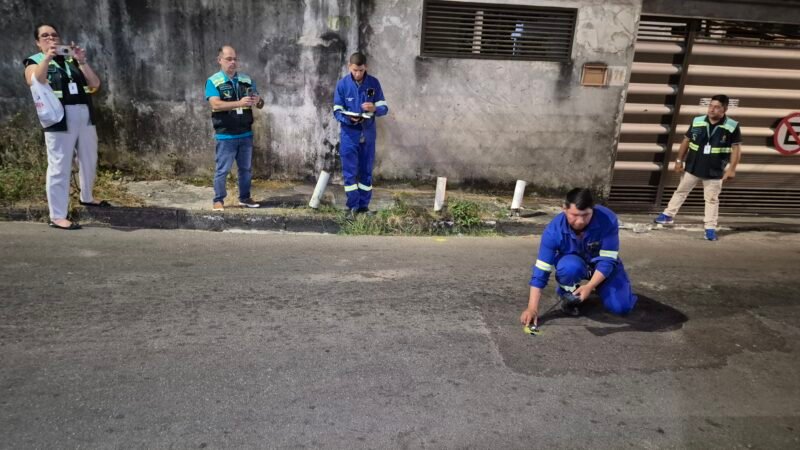 Ageman fiscaliza níveis de iluminação pública em via da zona Oeste de Manaus