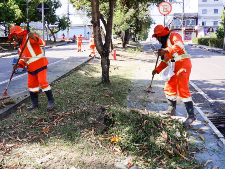 Prefeitura intensifica serviços de limpeza em 71 pontos e amplia conservação em áreas públicas de Manaus