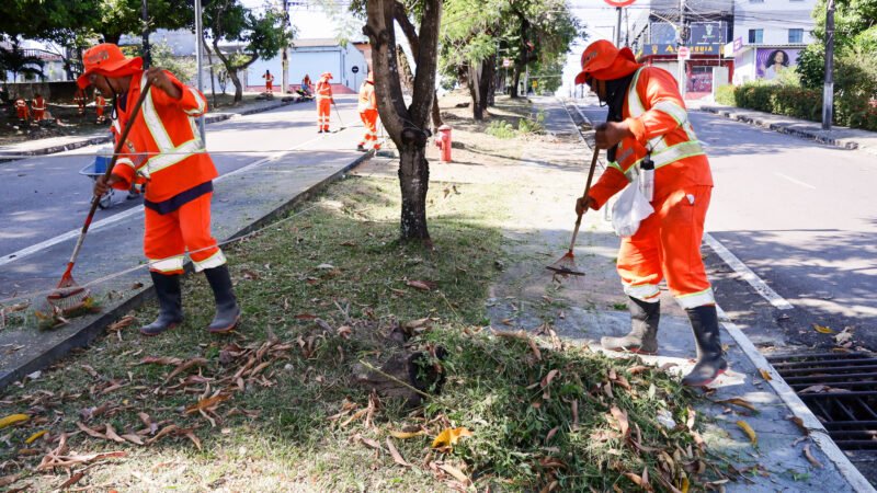 Prefeitura intensifica serviços de limpeza em 71 pontos e amplia conservação em áreas públicas de Manaus
