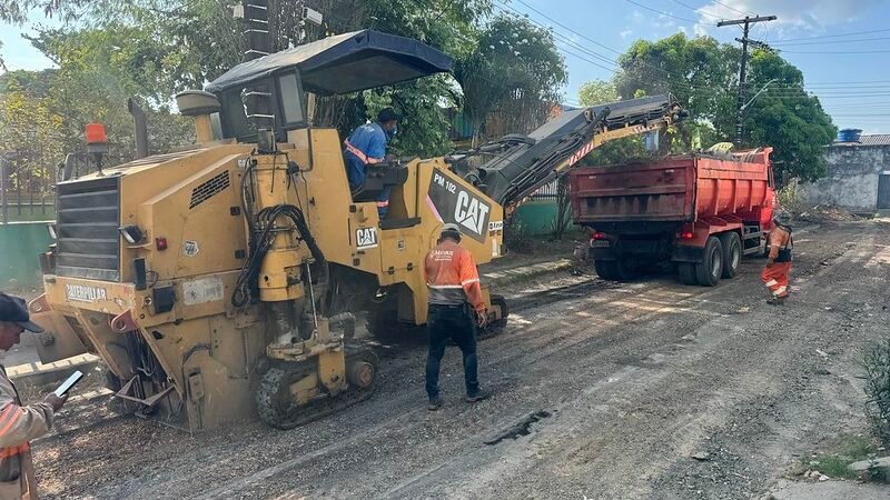 Prefeitura de Manaus avança no recapeamento de 141 ruas e leva nova frente de obras ao núcleo 1 do bairro Cidade Nova