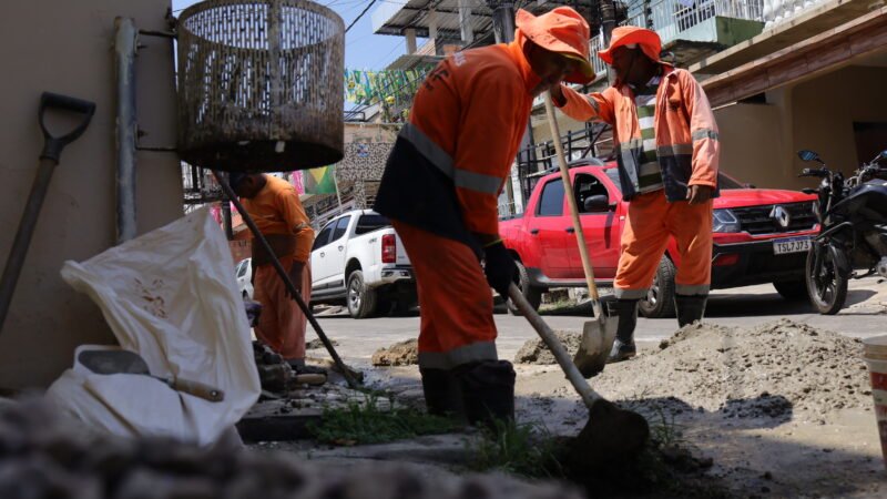 Prefeitura de Manaus reforça drenagem no Educandos para prevenir alagamentos e garantir segurança aos moradores