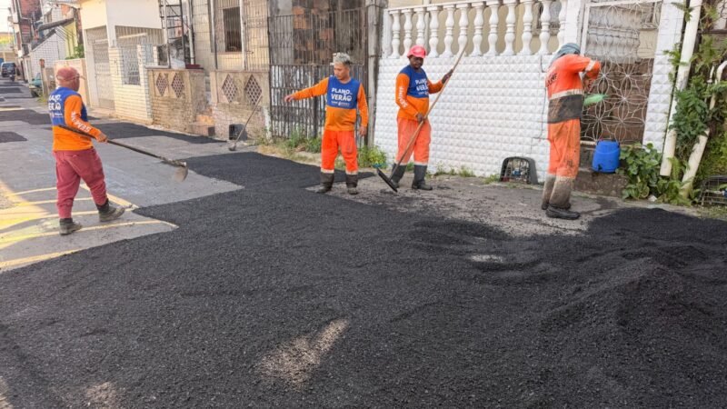 Prefeitura de Manaus recupera pavimento da rua Boa Vista e melhora segurança viária no São Raimundo