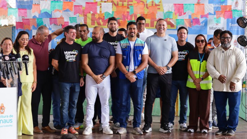 Prefeitura realiza 7ª edição do programa ‘Manaus que a Gente Cuida’ no Parque Solimões com anúncio de requalificação de lagoa da comunidade