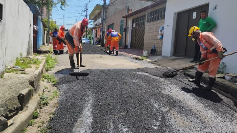 Prefeitura de Manaus intensifica recuperação asfáltica e transforma vias do Bairro da Paz