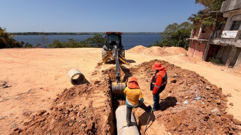 Prefeitura de Manaus implanta nova drenagem para prevenir alagamentos e erosões no Colônia Antônio Aleixo