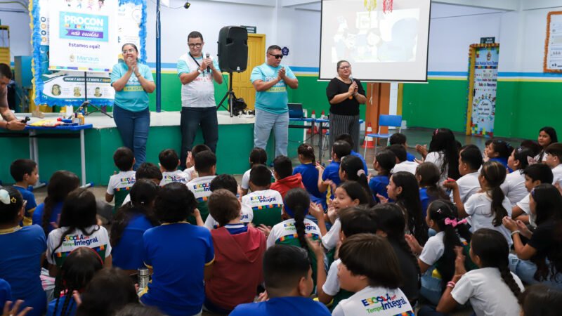 Prefeitura de Manaus leva projeto de consumo consciente para mais de 150 alunos na zona Sul da capital