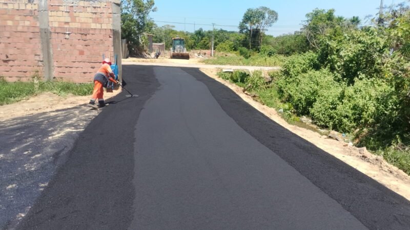 Prefeitura de Manaus avança com pavimentação e transforma acesso de moradores no Tarumã