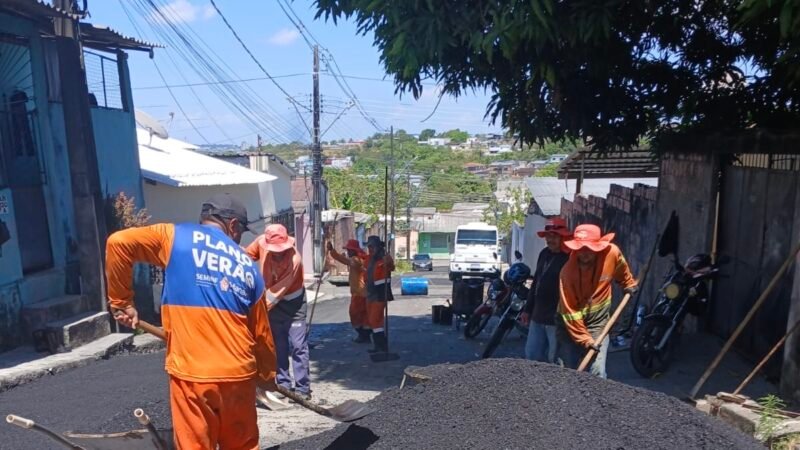 Prefeitura de Manaus avança com recuperação asfáltica e melhora acesso no Novo Aleixo