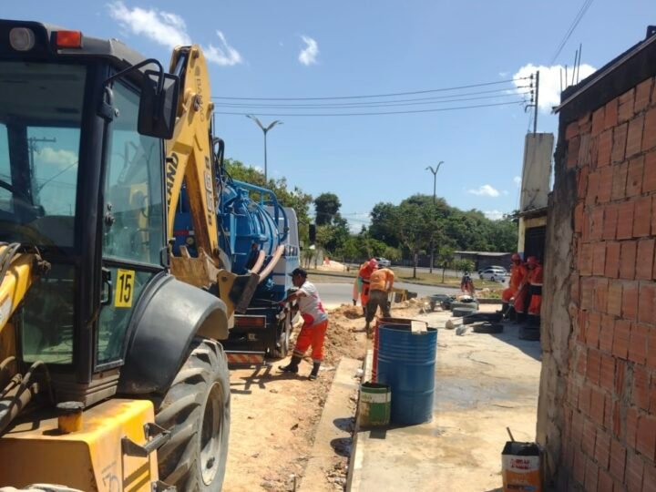 Prefeitura de Manaus implanta 450 metros de nova drenagem profunda no Nova Cidade