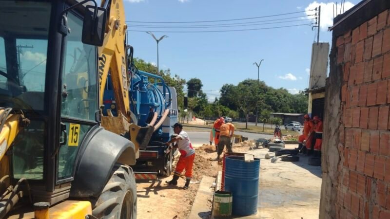 Prefeitura de Manaus implanta 450 metros de nova drenagem profunda no Nova Cidade