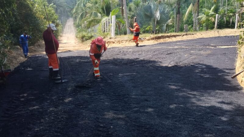 Prefeitura de Manaus pavimenta ladeira no ramal 2000 e leva infraestrutura a trecho antes de barro no Distrito Industrial
