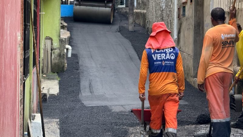 Prefeitura de Manaus recupera beco no bairro Compensa e atende solicitação de moradores