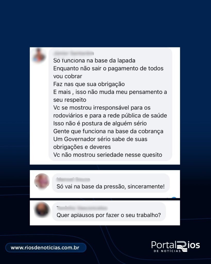 Roberto Cidade anuncia pagamento aos médicos e população reage: ‘só na base da pressão’