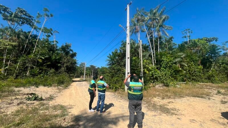 Ageman fiscaliza ampliação da iluminação pública no ramal Bom Jesus