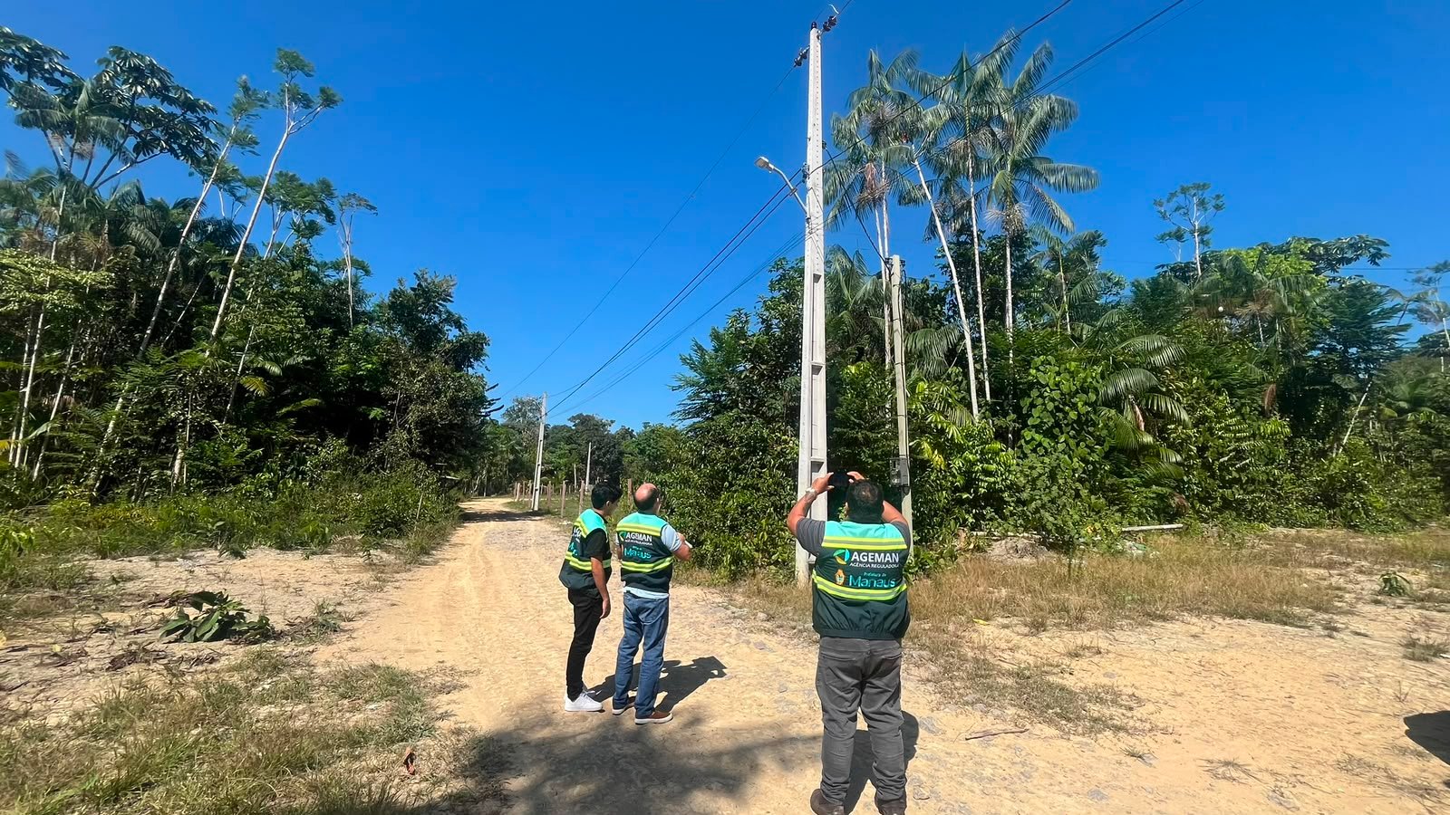 Ageman fiscaliza ampliação da iluminação pública no ramal Bom Jesus