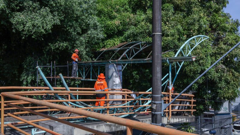 Prefeitura de Manaus avança na modernização da passarela da avenida Carvalho Leal