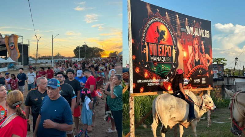Expo Manaquiri chega ao último dia com shows, negócios e valorização do agro no interior do Amazonas