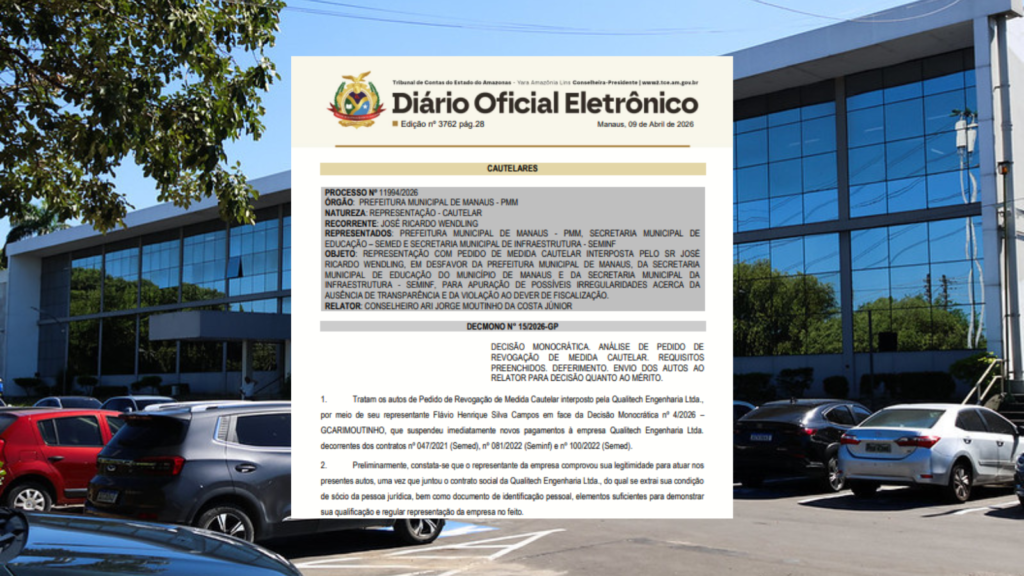 MP-AM abre investigação sobre contrato de R$ 125 milhões da Prefeitura de Manaus com empresa do Maranhão