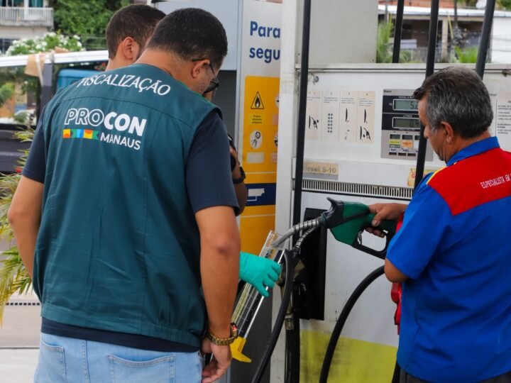 Pesquisa do Procon Manaus aponta aumento de 7,95% no menor preço da gasolina comum