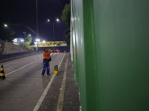 Prefeitura de Manaus inicia modernização do viaduto Professora Lilá Borges de Sá, na avenida Djalma Batista 