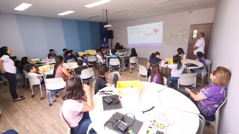 Alunos da prefeitura com altas habilidades participam do encontro da Imersão em Robótica Educacional em parceria com o INDT