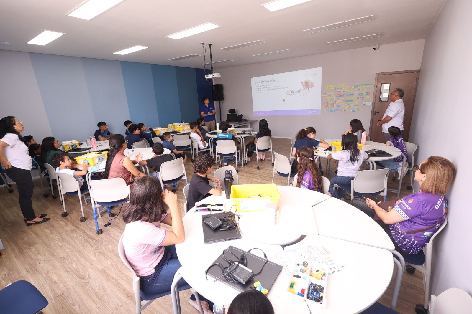 Alunos da prefeitura com altas habilidades participam do encontro da Imersão em Robótica Educacional em parceria com o INDT