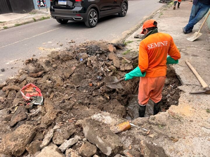 Prefeitura de Manaus recupera drenagem e reforça segurança para moradores do Dom Pedro