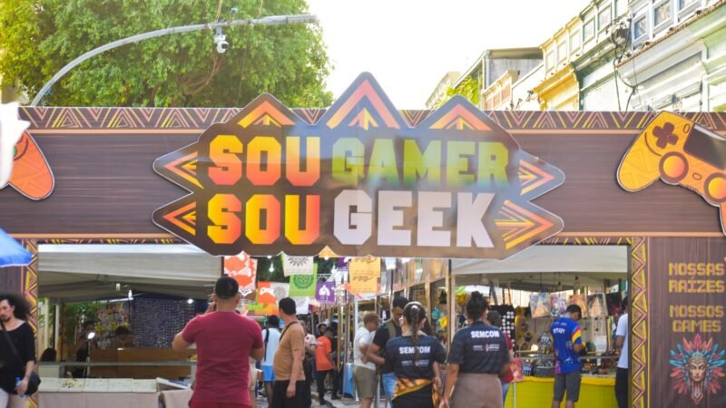 #SouGamer #SouGeek movimenta o centro histórico com games, tecnologia e cultura geek durante segundo dia do ‘#SouManaus Passo a Paço 2026’