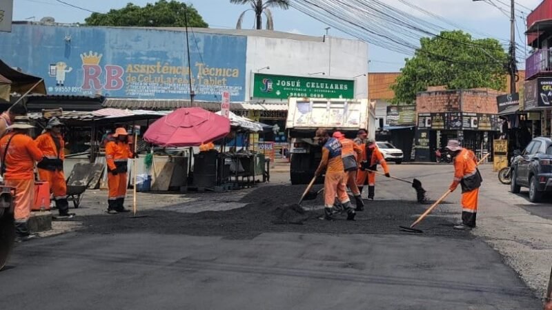 Via de acesso à avenida Torquato Tapajós é recuperada pela prefeitura e amplia mobilidade na zona Oeste de Manaus