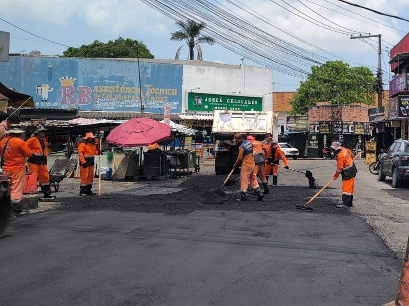 Via de acesso à avenida Torquato Tapajós é recuperada pela prefeitura e amplia mobilidade na zona Oeste de Manaus