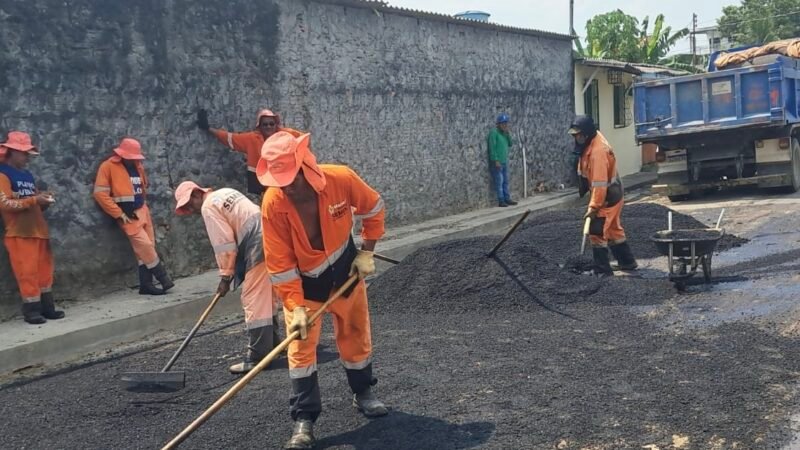 Prefeitura de Manaus reforça manutenção asfáltica de vias do conjunto Manoa