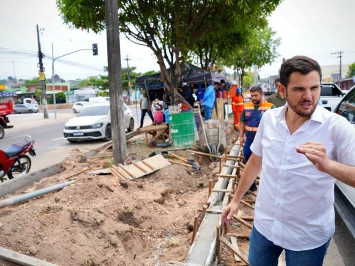 No Dia da Árvore, prefeito Renato Junior vistoria obra em canteiro central e reforça preservação da arborização na avenida Margarita 