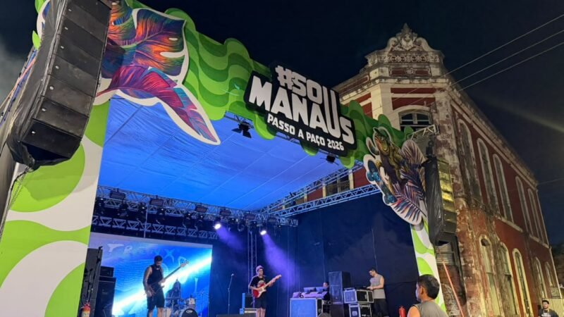 Palco Mangueirão reúne diferentes estilos musicais durante o segundo dia de programação do ‘#SouManaus Passo a Paço 2026’