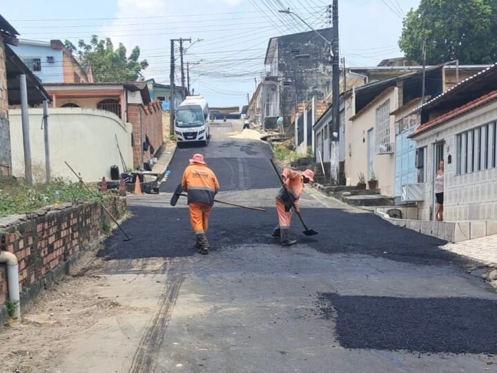 Prefeitura de Manaus amplia recuperação viária e leva nova frente de obras ao bairro Cidade Nova