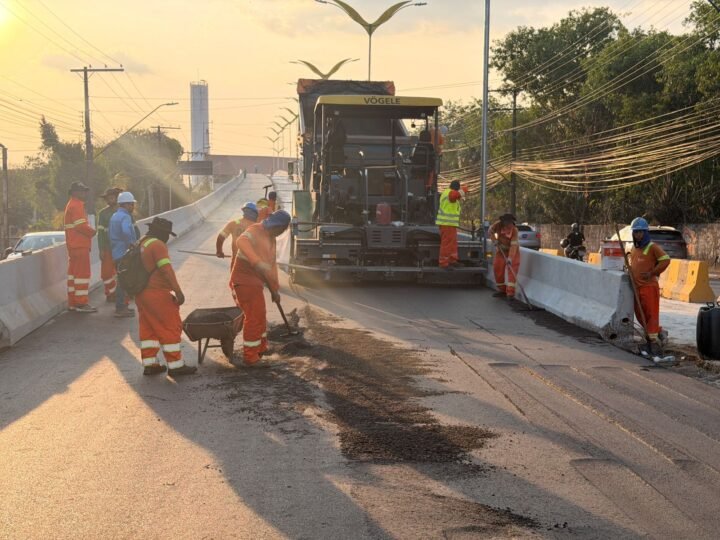 Prefeitura de Manaus conclui primeira faixa da alça viária do complexo viário ‘Passarão’ e acelera conclusão da segunda