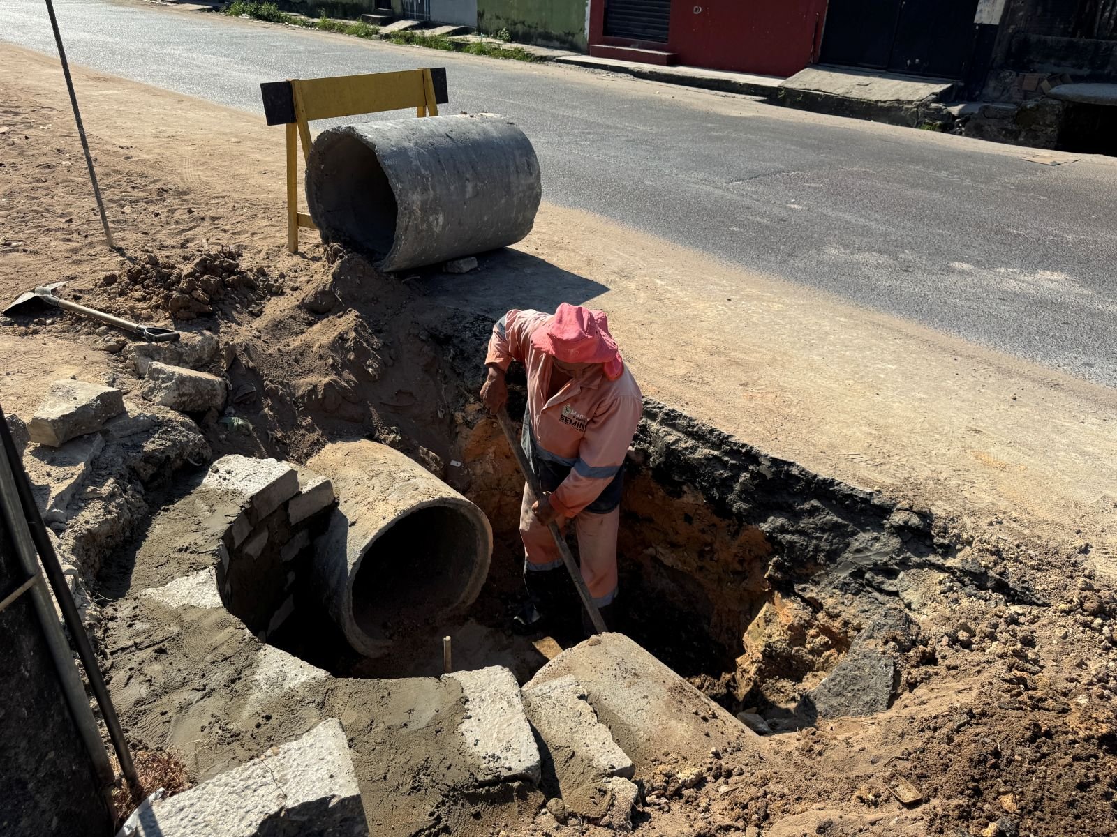 Prefeitura de Manaus implanta 140 metros de nova drenagem e reforça infraestrutura no São José Operário