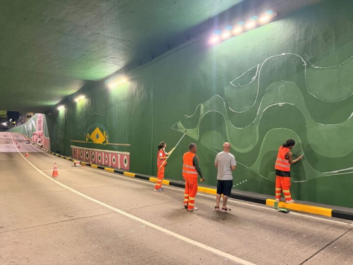 Prefeitura de Manaus leva história e arte para viaduto Duca Brito com modernização e grafite