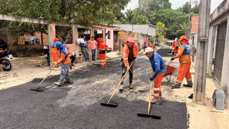 Prefeitura de Manaus recupera rua Patuá e melhora circulação viária no bairro Santa Etelvina