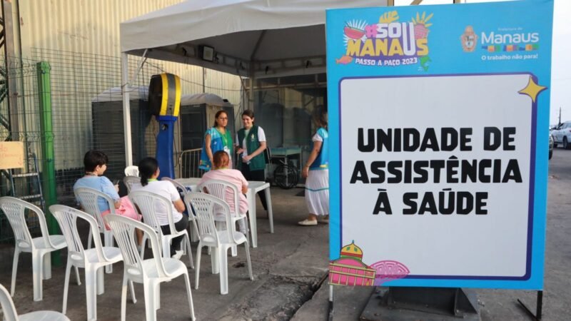 Profissionais de saúde da prefeitura vão ofertar assistência aos frequentadores do ‘#SouManaus Passo a Paço 2026’