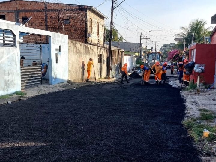 Prefeitura de Manaus recupera ruas São João e Izaura e melhora mobilidade no Zumbi dos Palmares