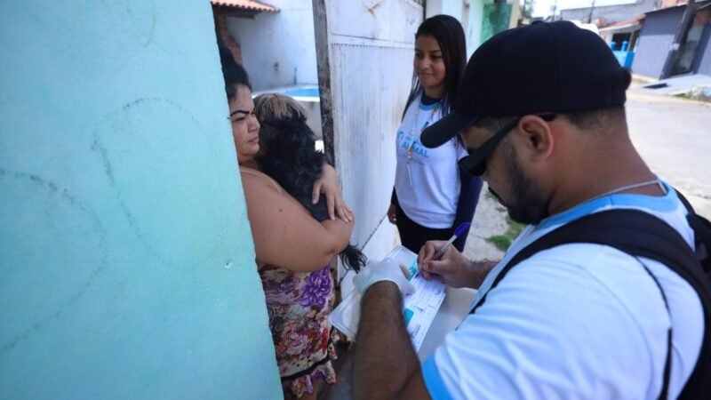 Equipes de vacinação antirrábica da prefeitura iniciam visitas nos bairros nesta quinta-feira, 3/9