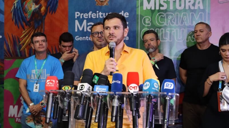 Prefeito Renato Junior anuncia ‘#SouManaus 2027’ com 10 dias de programação, prioridade para artistas locais e ônibus gratuitos a partir das 17h